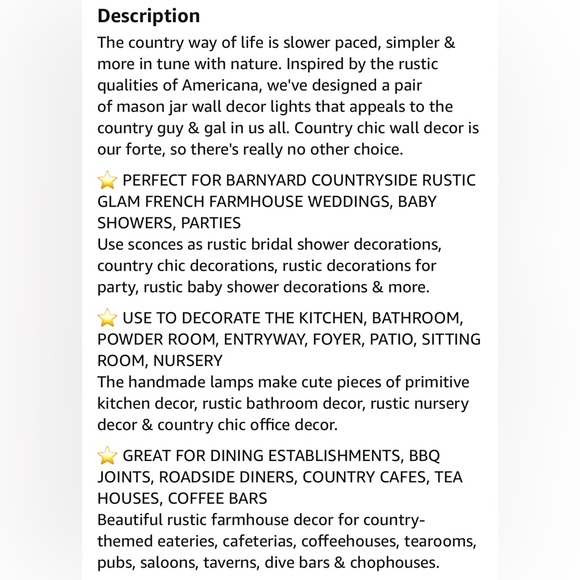 Hanging Mason Jar Sconces with LED Fairy Lights, Silk Hydrangea, NEW in Box - Picture 11 of 11